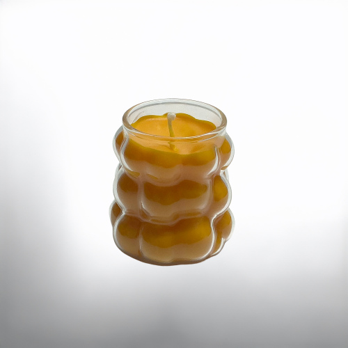 Hartopia Portakal Kokulu Cam Mum –Özgün  Bubble Tasarım