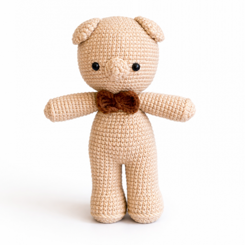 Hartopia Honey Teddy Amigurumi Bebek – El Örgüsü & Doğal Oyuncak