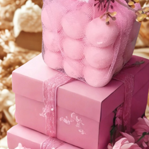 doğal mum soya wax gül