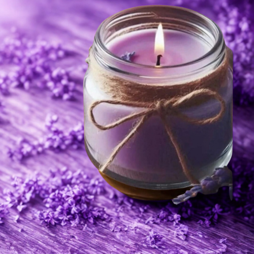 doğal bardak mum lavanta