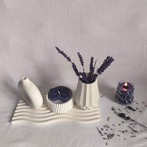 Hartopia ARTE Modern Dekoratif Tepsi & Vazo Seti