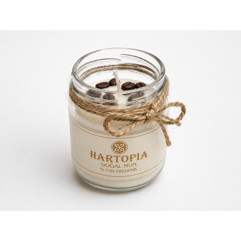 Hartopia Coffee Bean – Kahve Çekirdekli Dekoratif Cam Mum Hartopia Coffee Bean kahve çekirdekli dekoratif cam mum