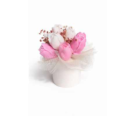 Hartopia Floral Harmony – Pink Blossom Mum Buketi