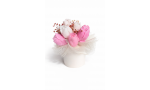 Hartopia Floral Harmony Pink Blossom Pembe Çiçek Mum Buketi