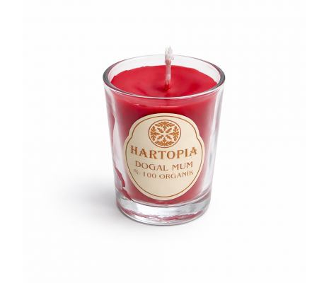 Hartopia Pure Soy Collection – Çilek Kokulu Doğal Soya Mum | Cam Bardak Seri
