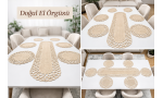 Hartopia Aurelia El Örgüsü Sofra Runner & Servis Seti
